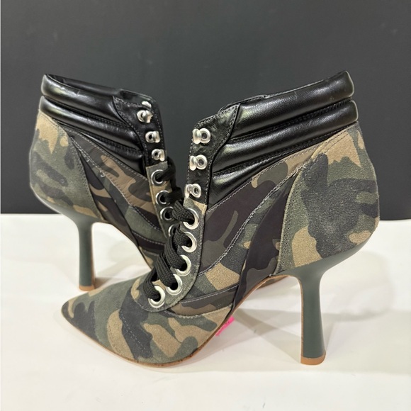 Gianni Bini Camo Heeled Ankle Boots - Picture 3 of 14